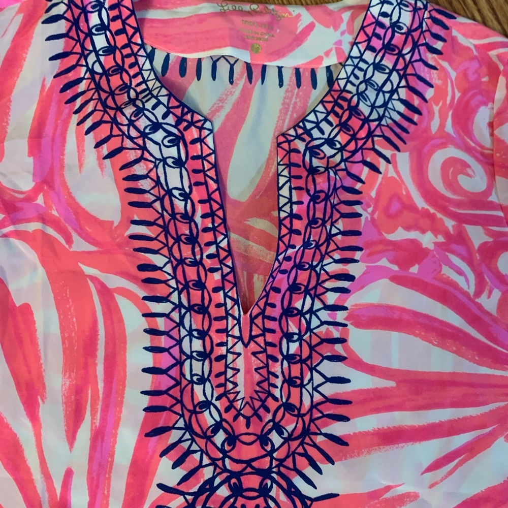 Lilly Pulitzer Amelia 100% Silk  Women's Top - Picture 5 of 15